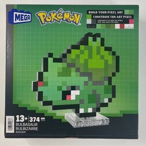 Mega Blocks Pokémon Bulbasaur Pixel Art Set